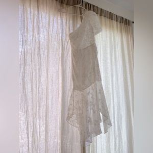 ASTR the label white floral dress off the shoulder